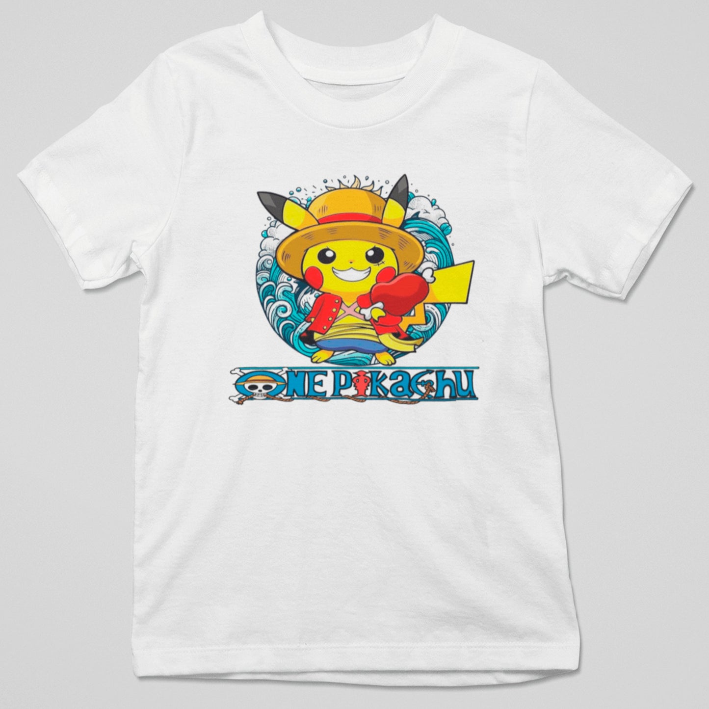 CAMISETA MANGA CORTA ONE PIECE PICACHU