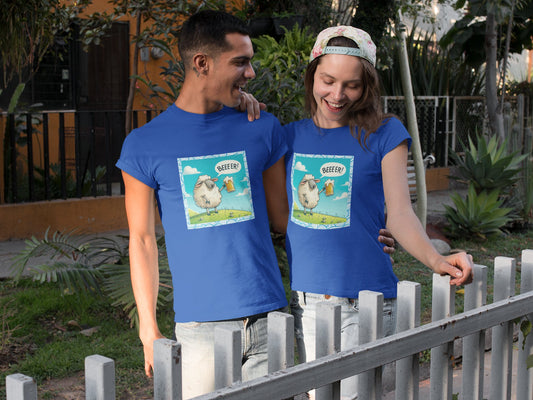 Camiseta Oveja BeeER - La Oveja Mas Divertida del Prado