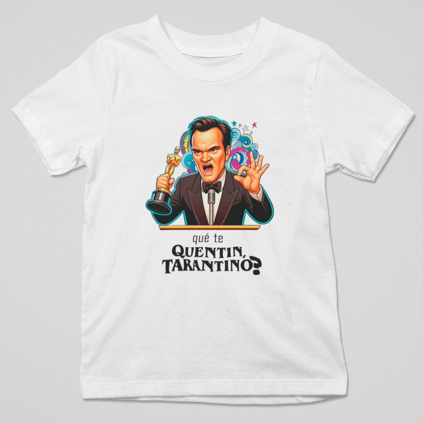 Camiseta ¿Qué te Quentin, Tarantino? parodia de Quentin Tarantino - Starway to Helen