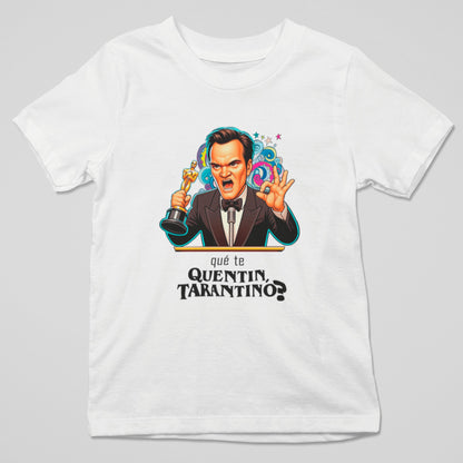 Camiseta ¿Qué te Quentin, Tarantino? parodia de Quentin Tarantino - Starway to Helen