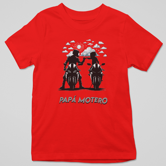Camiseta "Papá Motero": Rodando en Familia