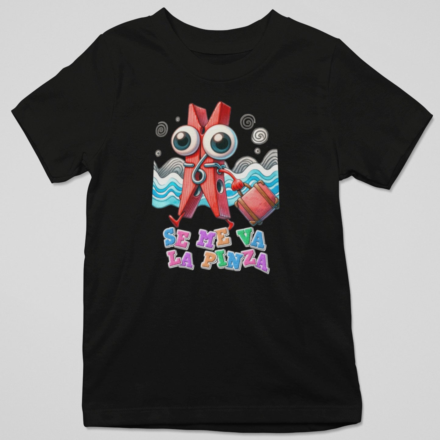 Camiseta Se Me Va la Pinza con diseño pinza y humor disparatado, regalo original