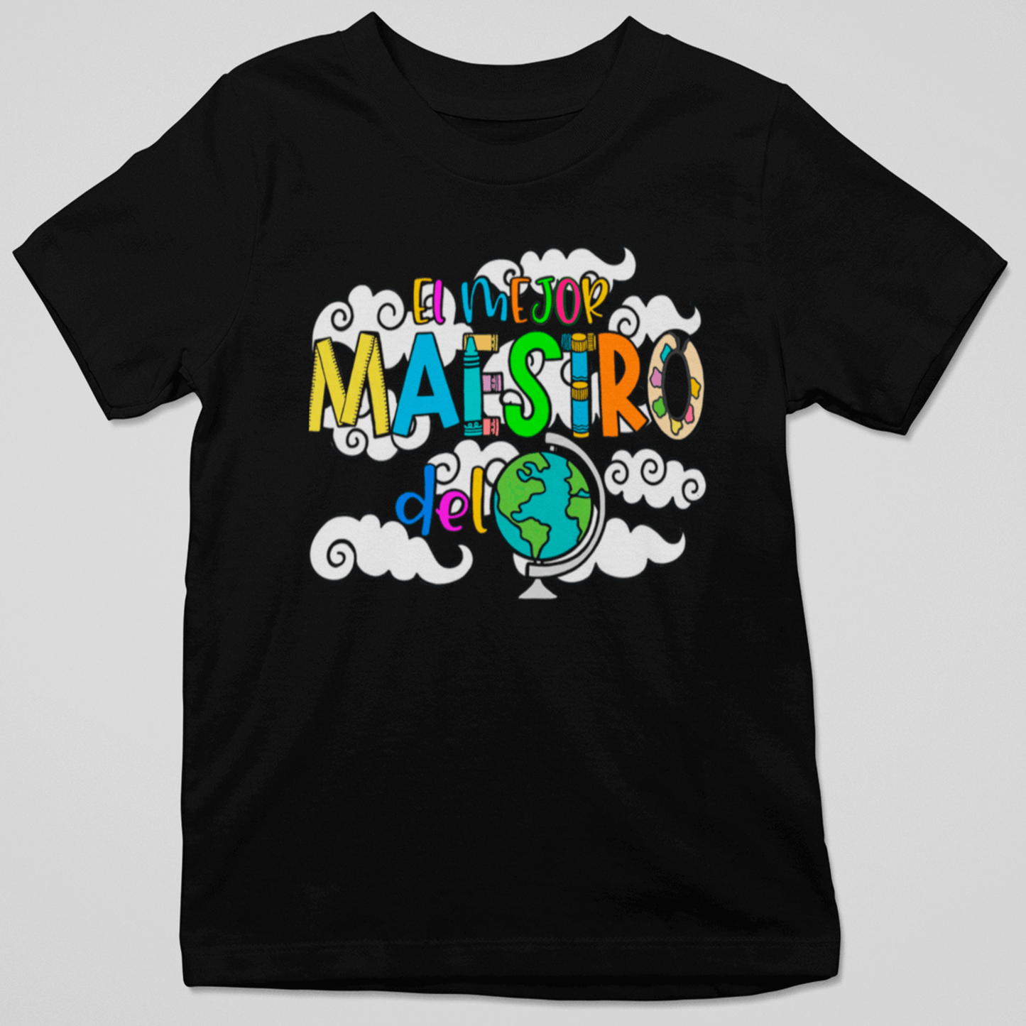 Camiseta "El Mejor Maestro del Mundo" - ¡Para los Educadores que Inspiran! 🌍📚