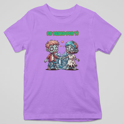 Camiseta Me Muero por Ti con diseño zombie enamorado, regalo romántico y divertido
