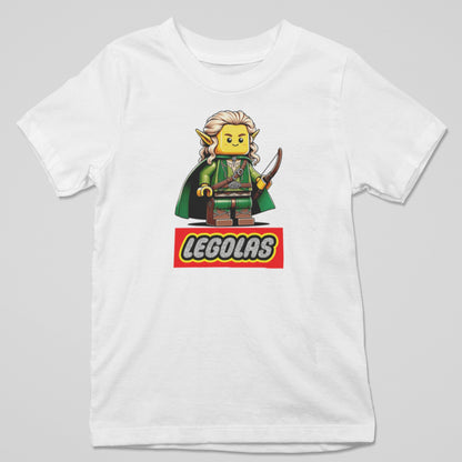 Camiseta Legolas parodia de Legolas (El Señor de los Anillos) con Lego - Starway to Helen
