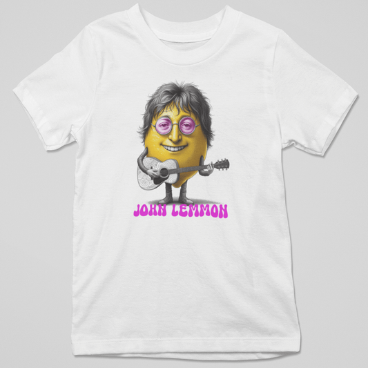 Camiseta "John Lemmon": Humor Cítrico con un Toque Musical