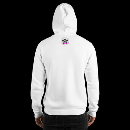 Modelo con sudadera Dadman, parodia de Batman - Starway to Helen
