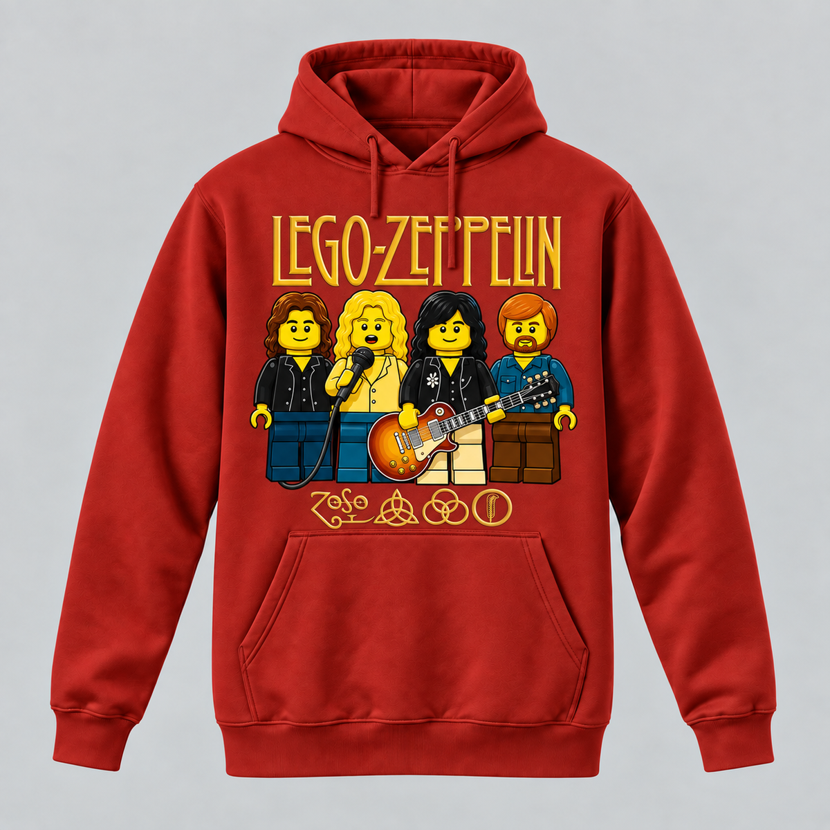 Sudadera Lego Zeppelin, parodia de Led Zeppelin con Lego - Starway to Helen
