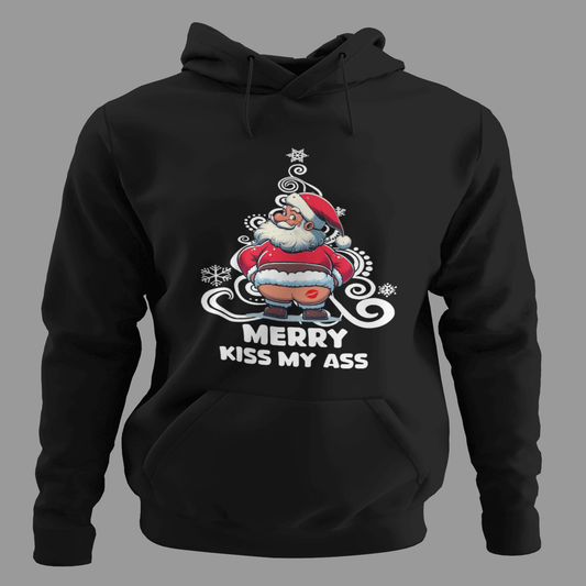 sudadera Merry Kiss My Ass
sudadera navideña divertida
humor navideño
StarWayToHelen diseño