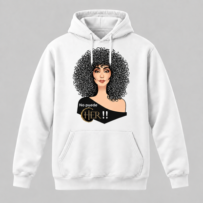 Sudadera No Puede Cher blanca, diseño homenaje a Cher - Starway to Helen