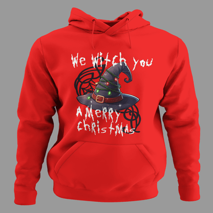 Sudadera "We Witch You a Merry Christmas"
Sudadera navideña divertida
Ropa de Navidad mágica
Regalos originales para Navidad
StarWayToHelen ropa con humor