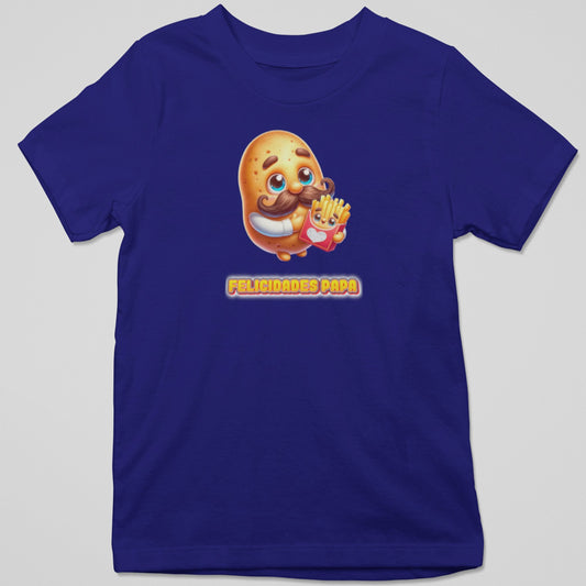 Camiseta Felicidades Papá con diseño especial Día del Padre, regalo original