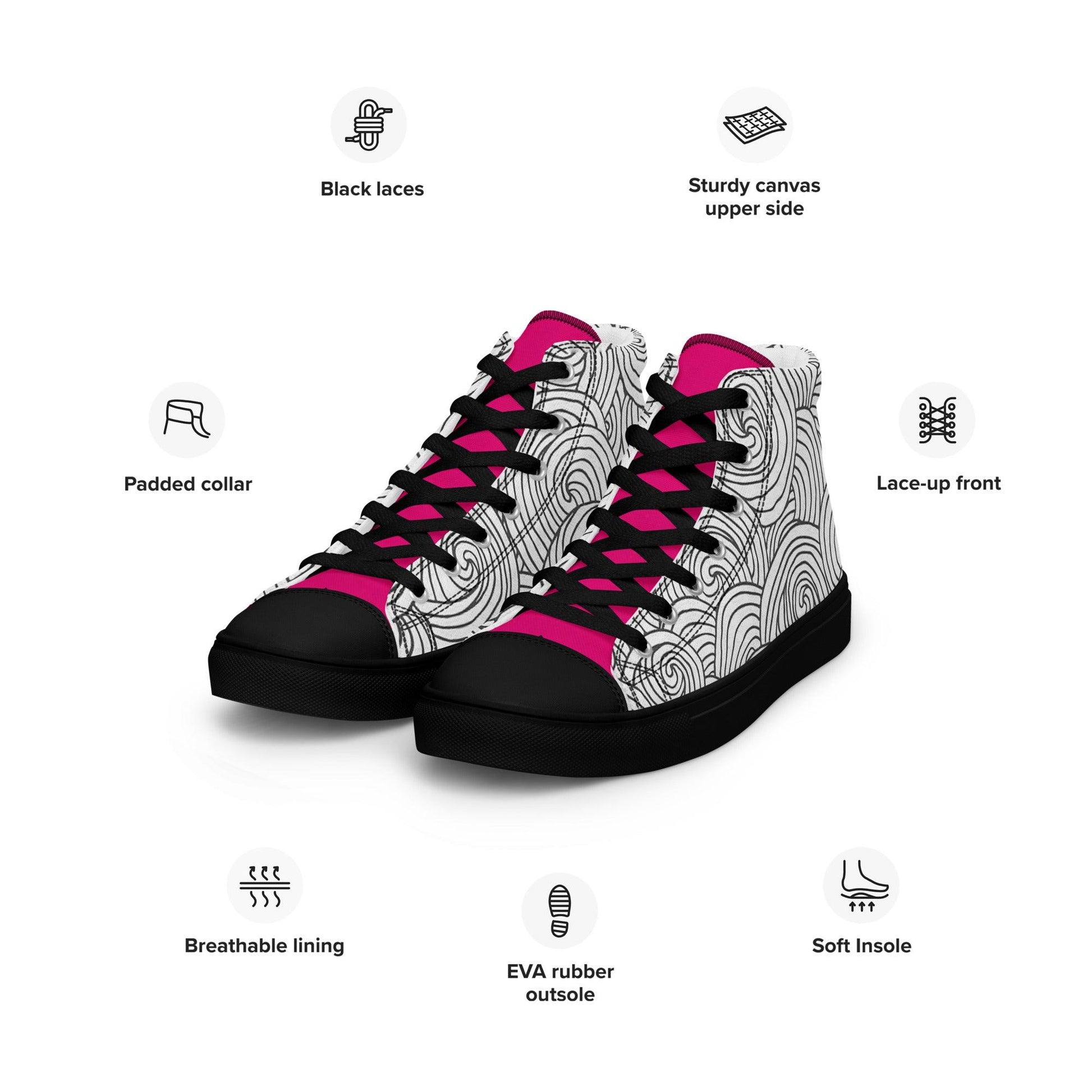 Zapatillas de lona de caña alta DOODLES - STARWAYTOHELEN