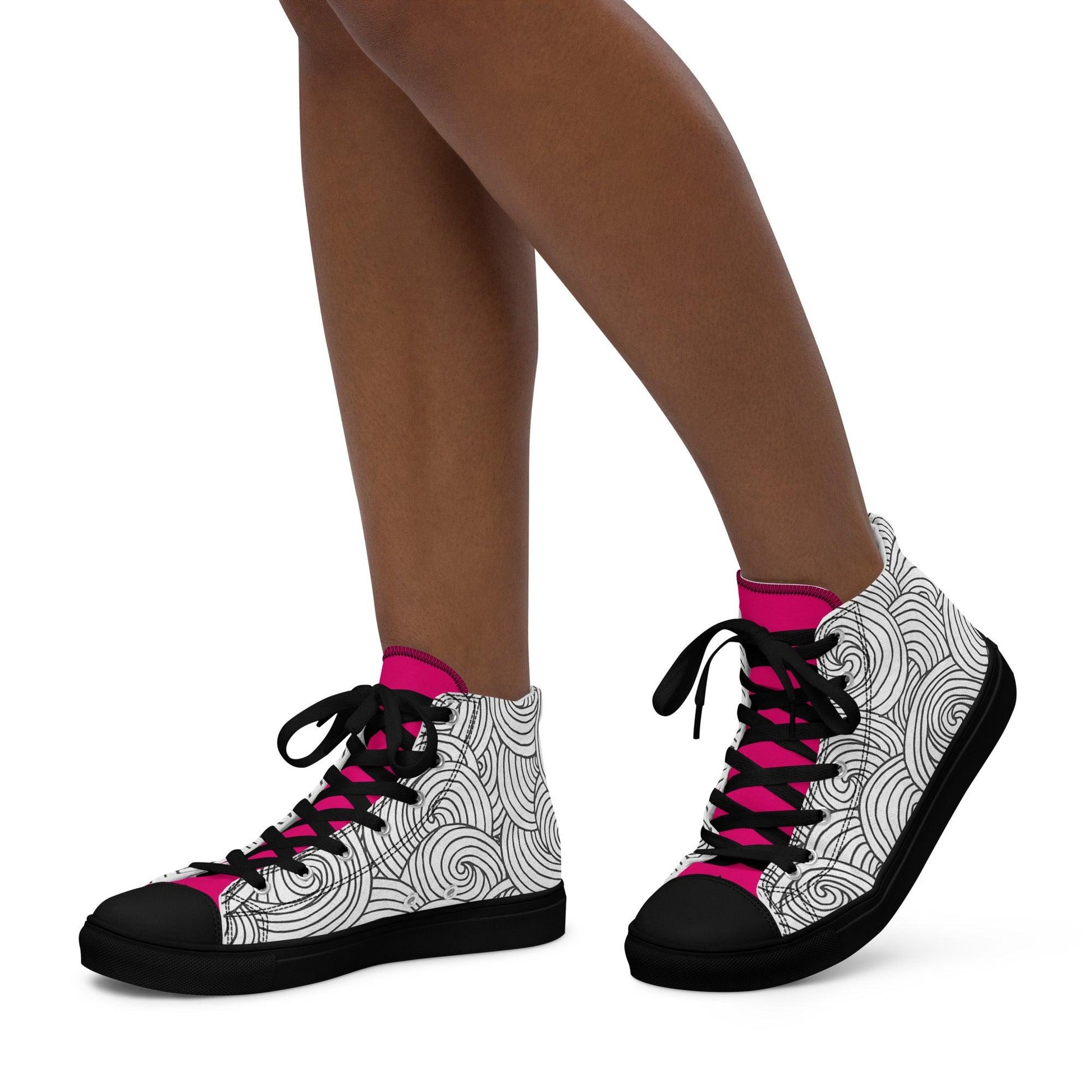 Zapatillas de lona de caña alta DOODLES - STARWAYTOHELEN