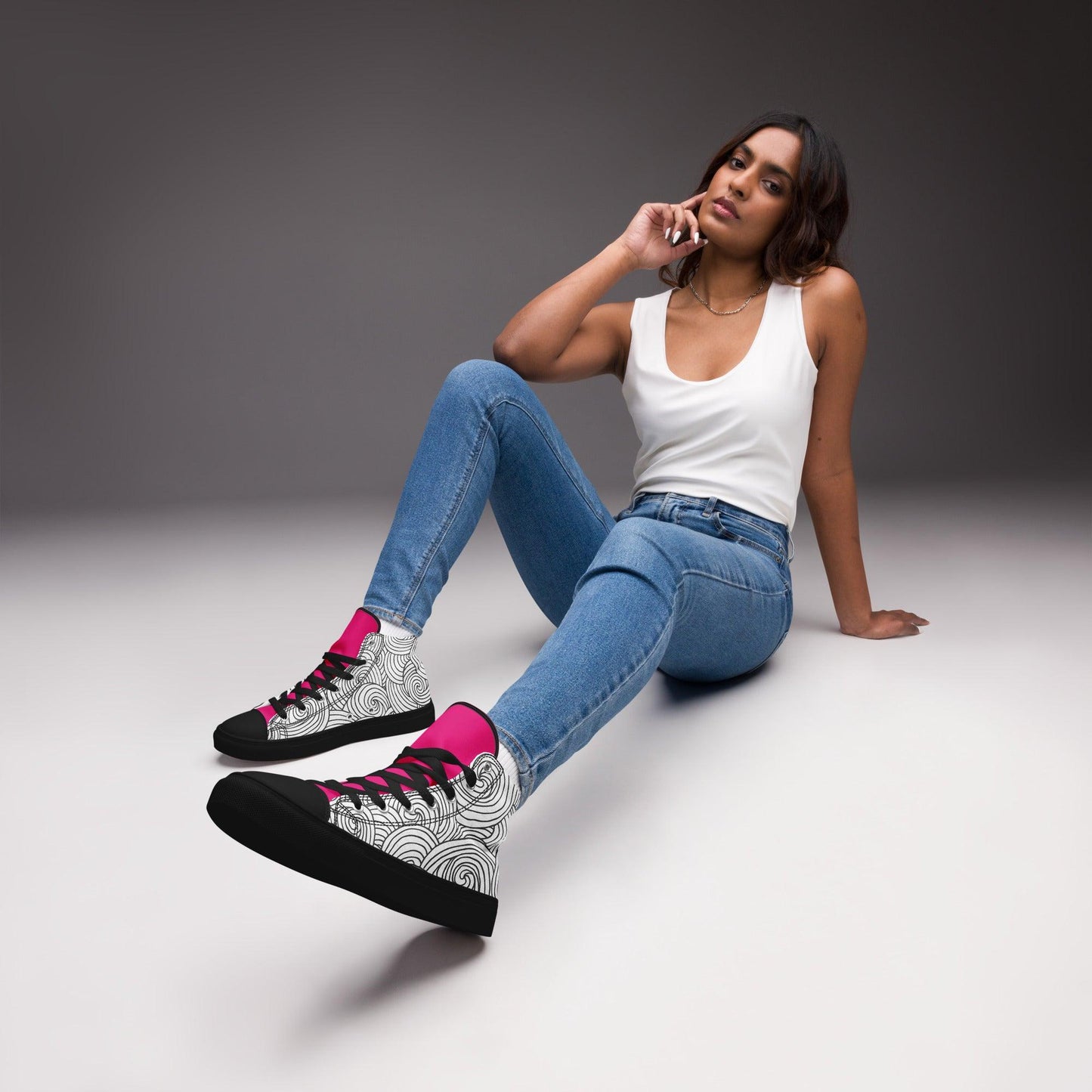 Zapatillas de lona de caña alta DOODLES - STARWAYTOHELEN