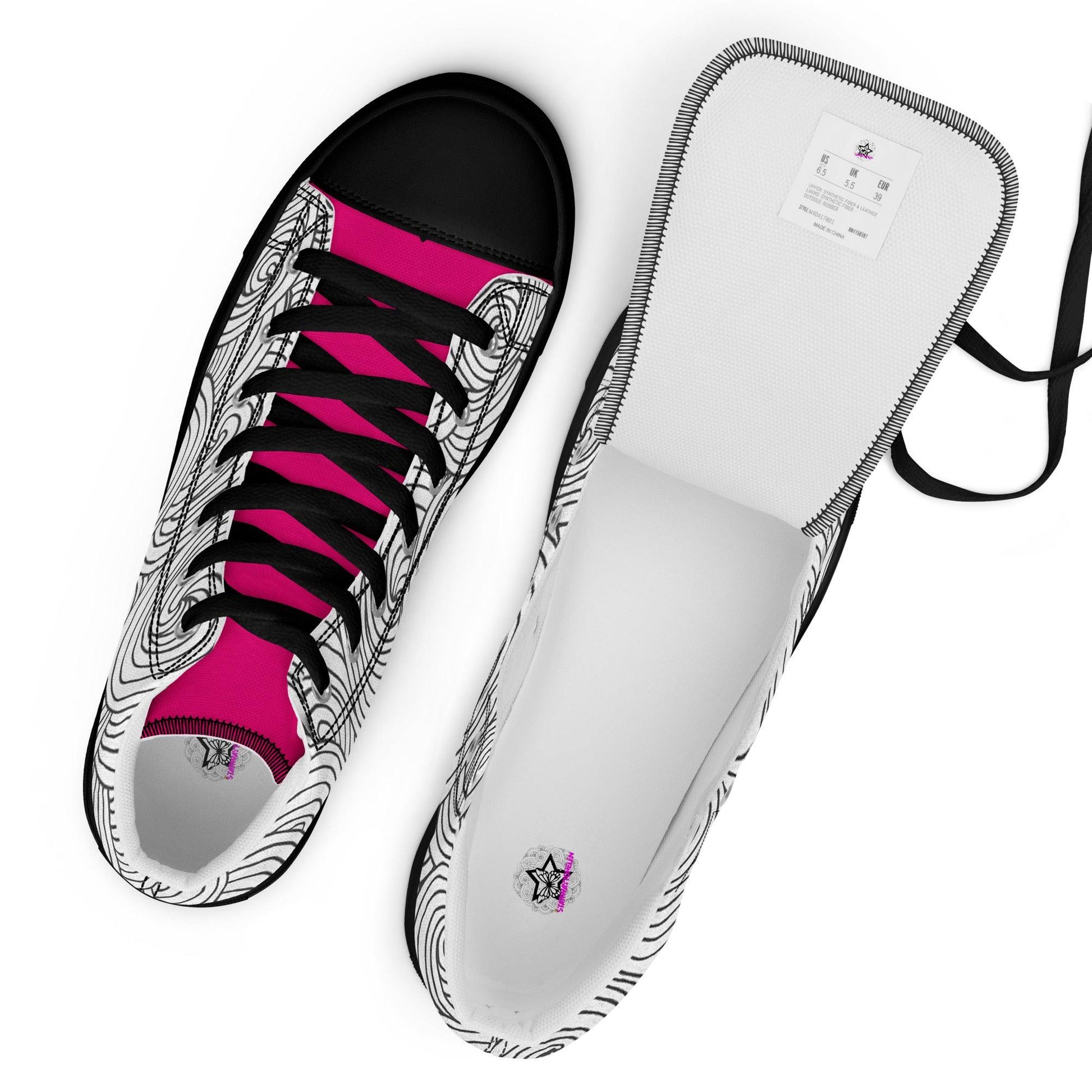 Zapatillas de lona de caña alta DOODLES - STARWAYTOHELEN