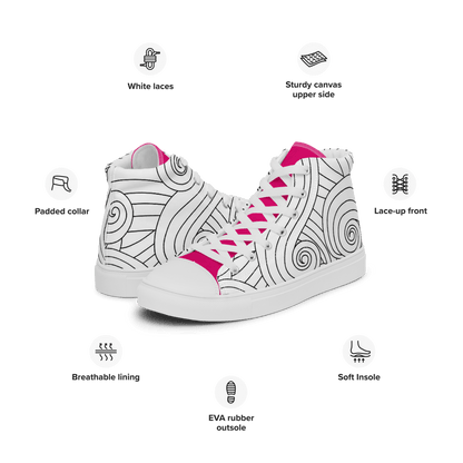 Zapatillas de lona de caña alta DOODLES - STARWAYTOHELEN