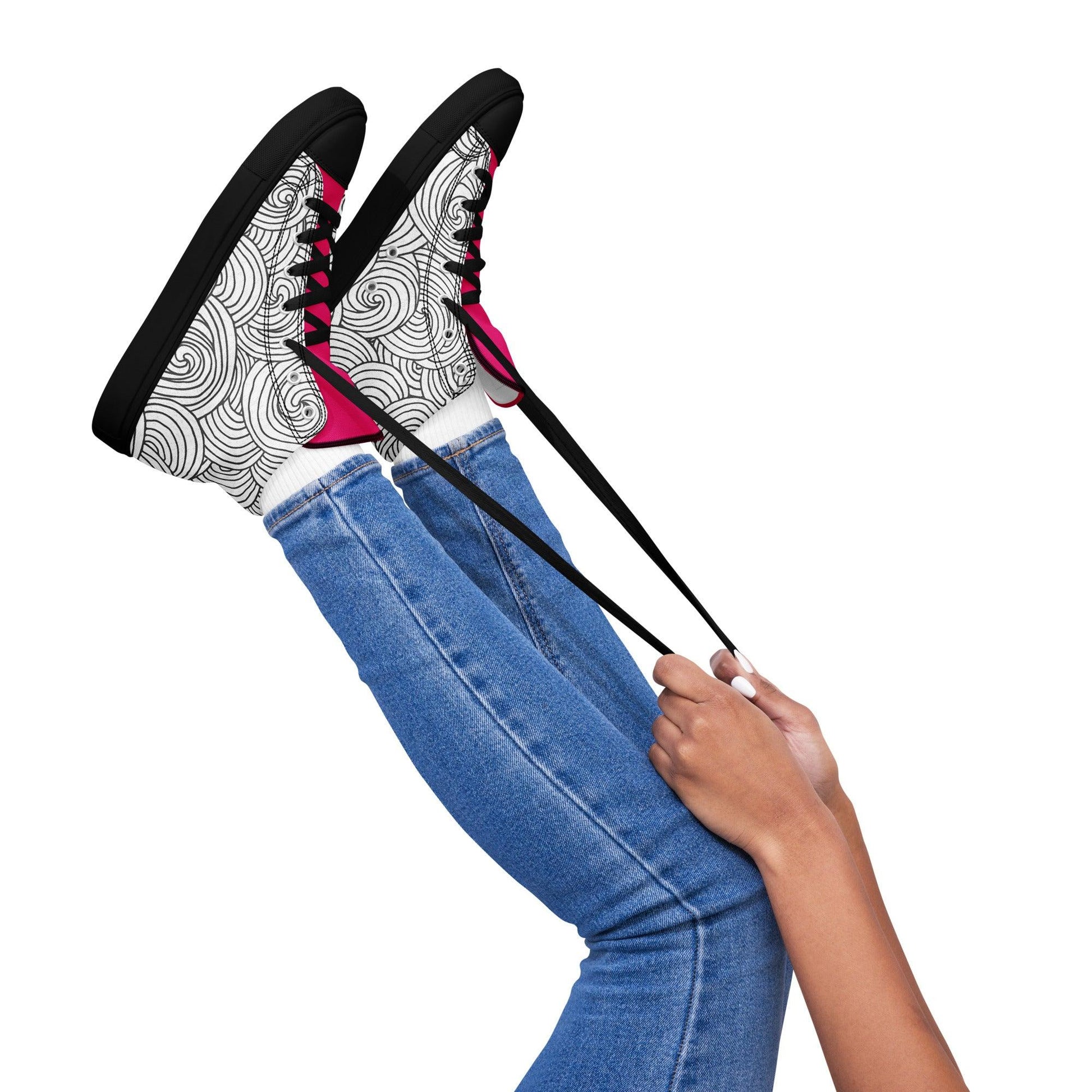 Zapatillas de lona de caña alta DOODLES - STARWAYTOHELEN
