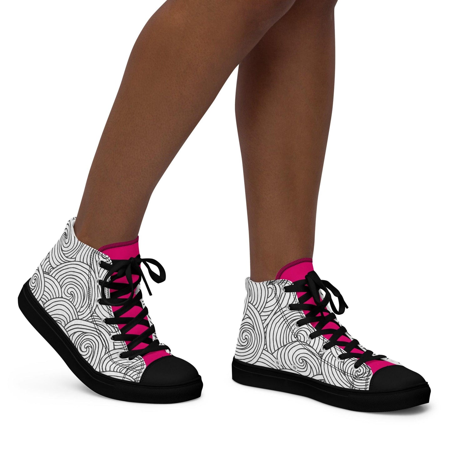 Zapatillas de lona de caña alta DOODLES - STARWAYTOHELEN