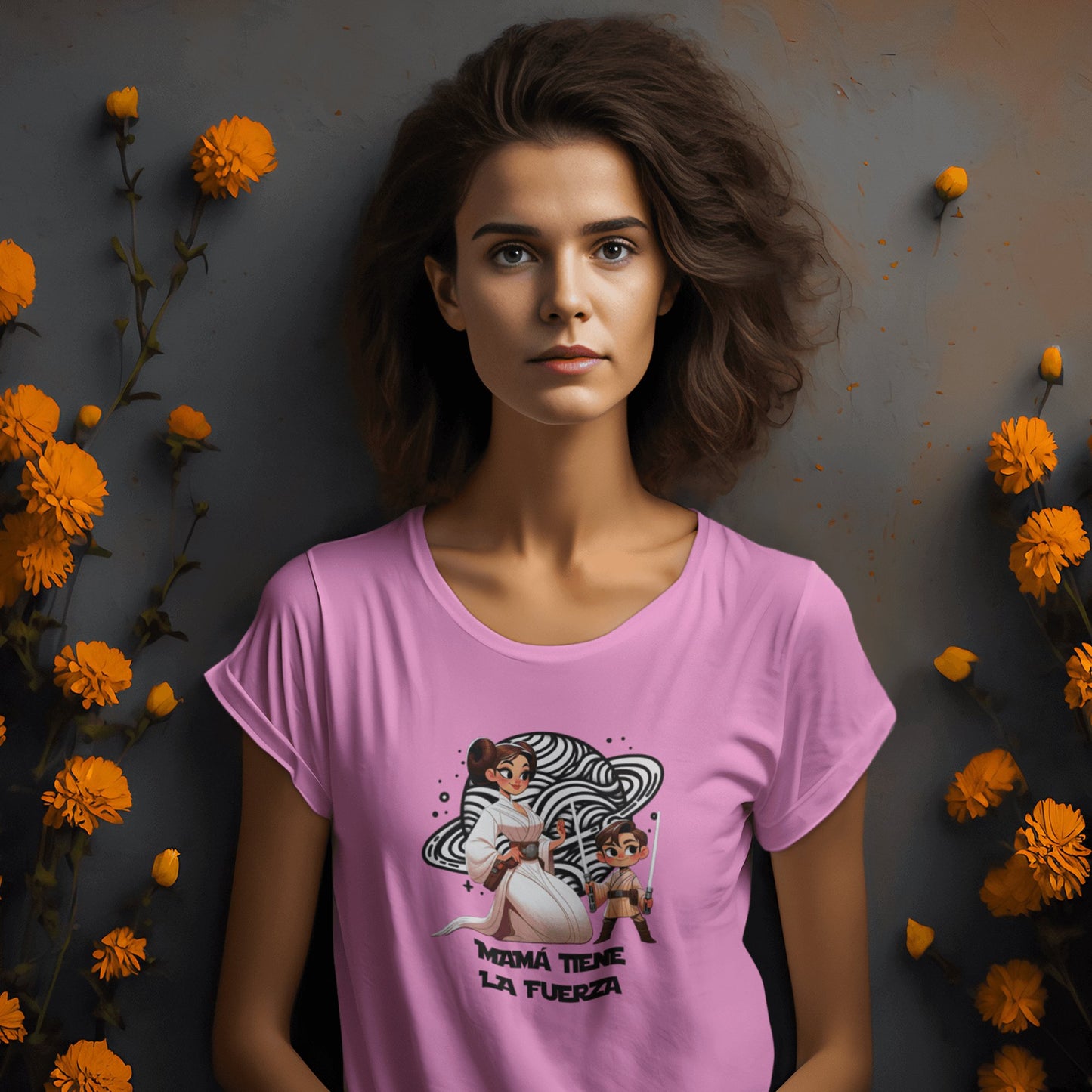 Camiseta Mamá Tiene la Fuerza, Star Wars - Starway to Helen