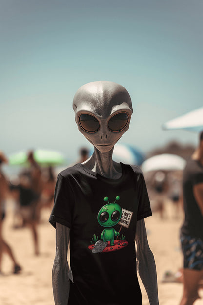 Mujer con camiseta Alien Escéptico de Starway to Helen