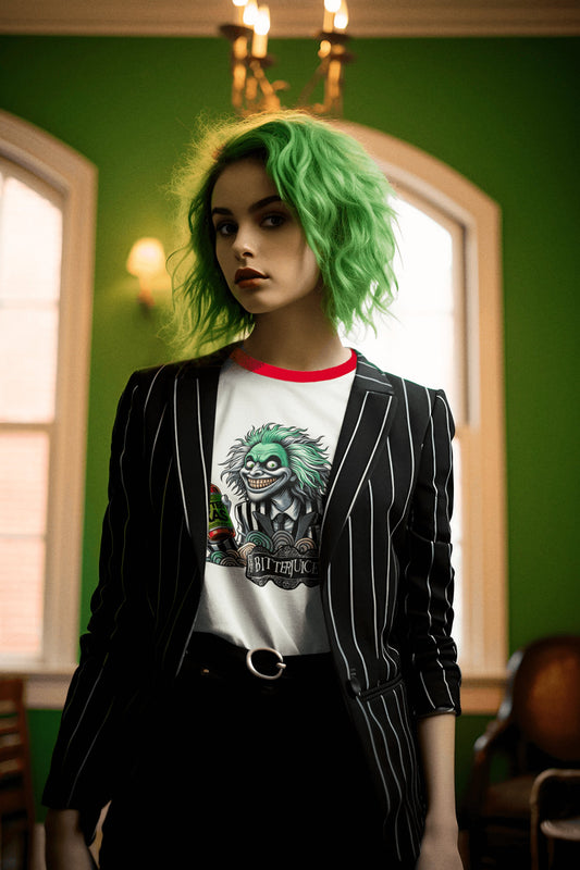 Camiseta beetlejuice rayas