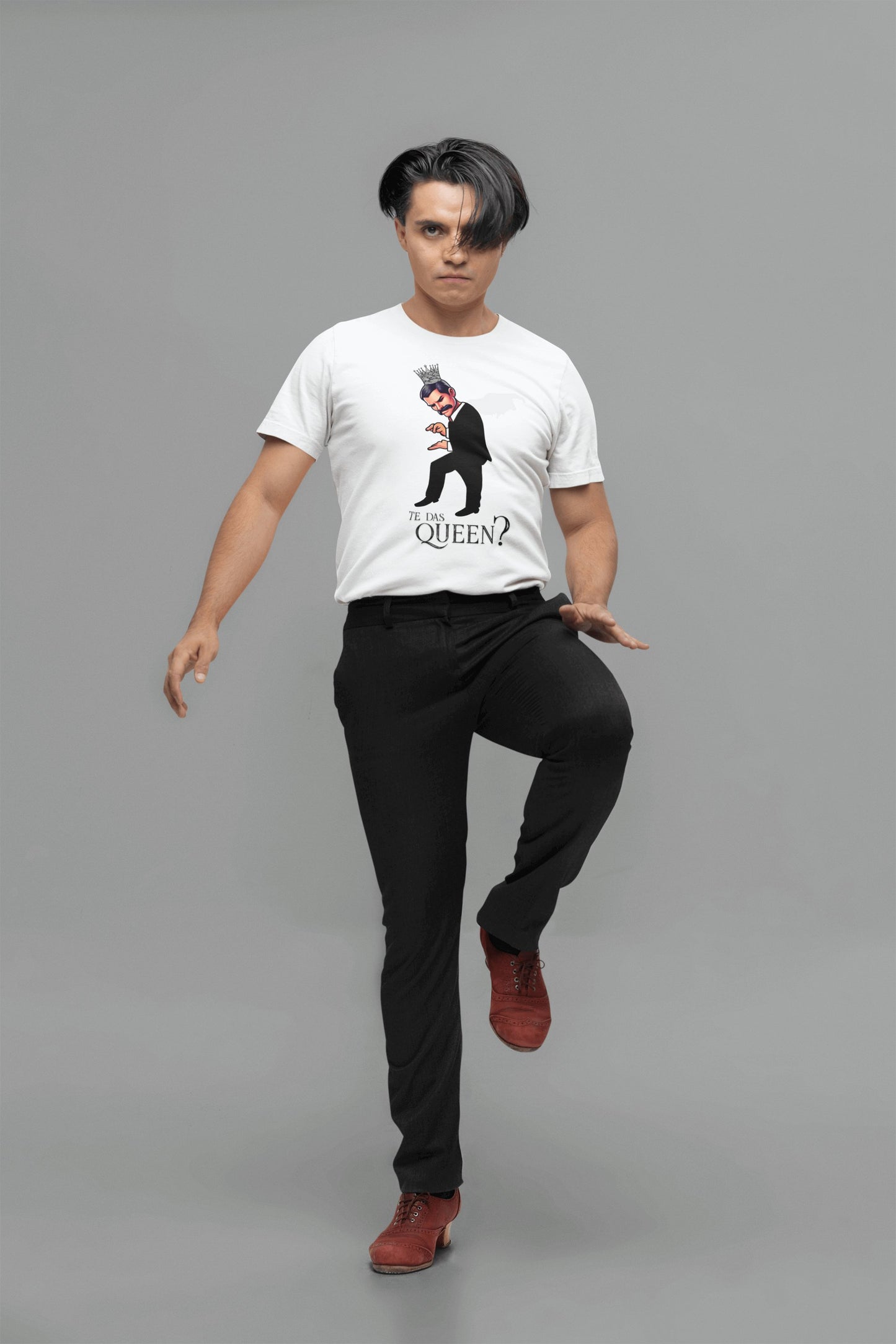 Hombre con camiseta Te Das Queen?, parodia de Queen - Starway to Helen
