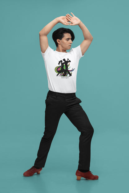 Persona con camiseta Bailongos de Starway to Helen