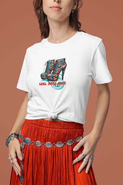 Mujer con camiseta Mamá Tacones de Starway to Helen