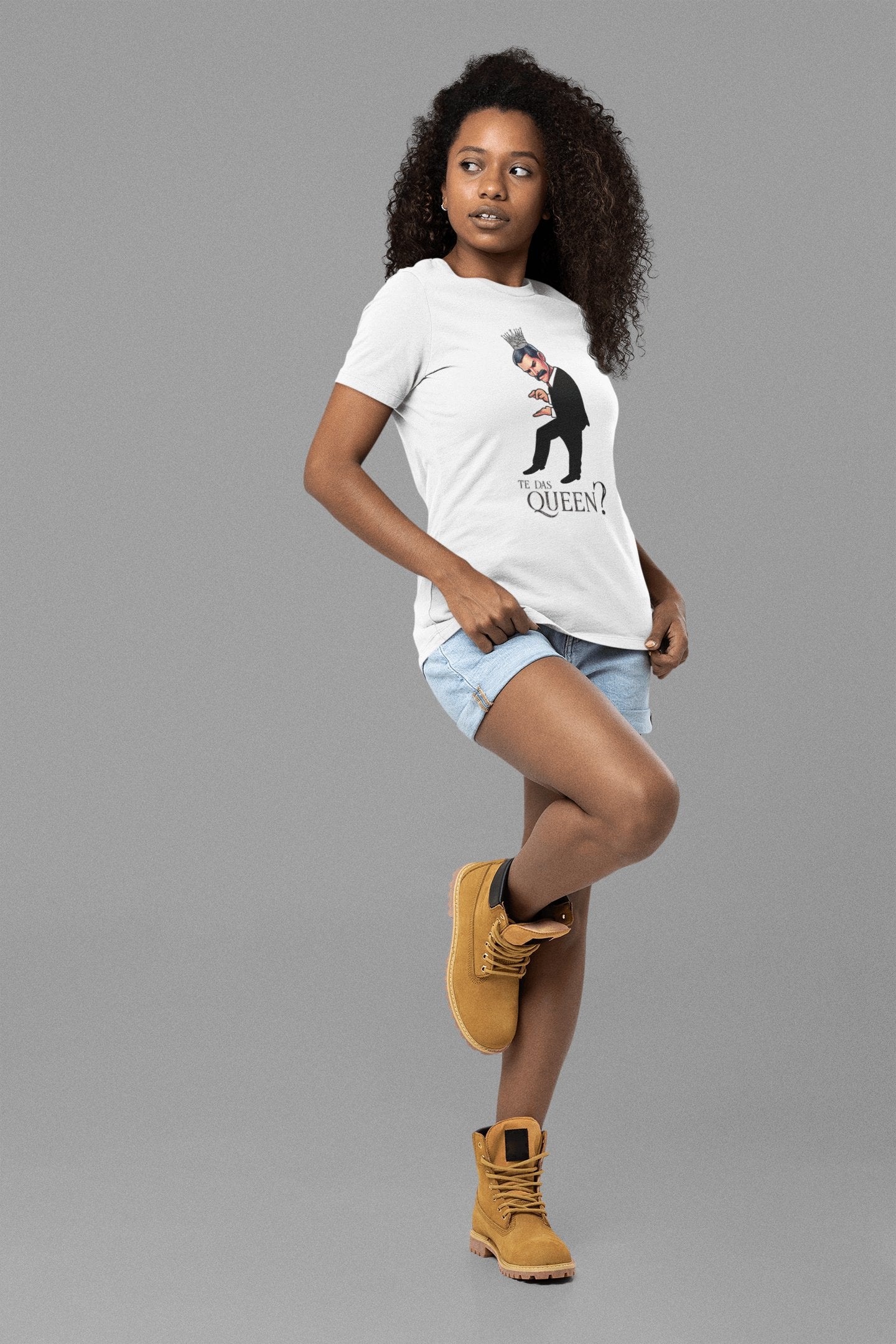 Mujer con camiseta Te Das Queen?, parodia de Queen - Starway to Helen