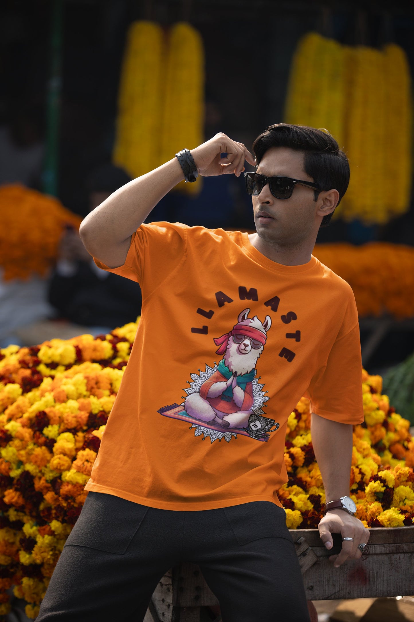 Camiseta Llamaste Divertida – Llama Meditando Yoga