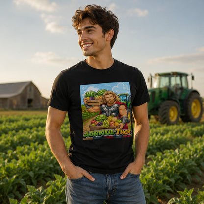 Hombre con camiseta Agricul-Thor, parodia de Thor (Marvel) - Starway to Helen