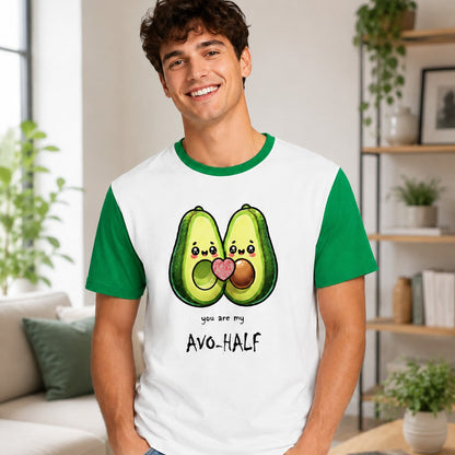 Hombre con camiseta béisbol You Are My Avo-Half – Starway to Helen