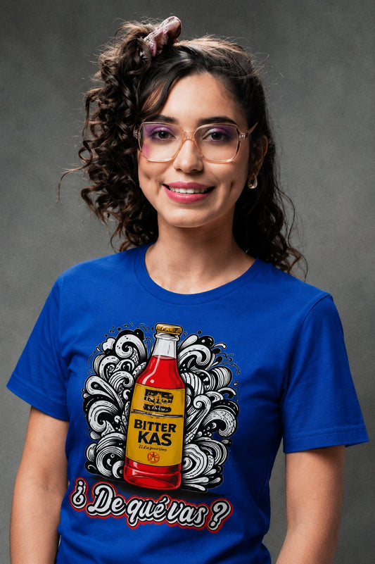 Camiseta azul De que vas modelo mujer