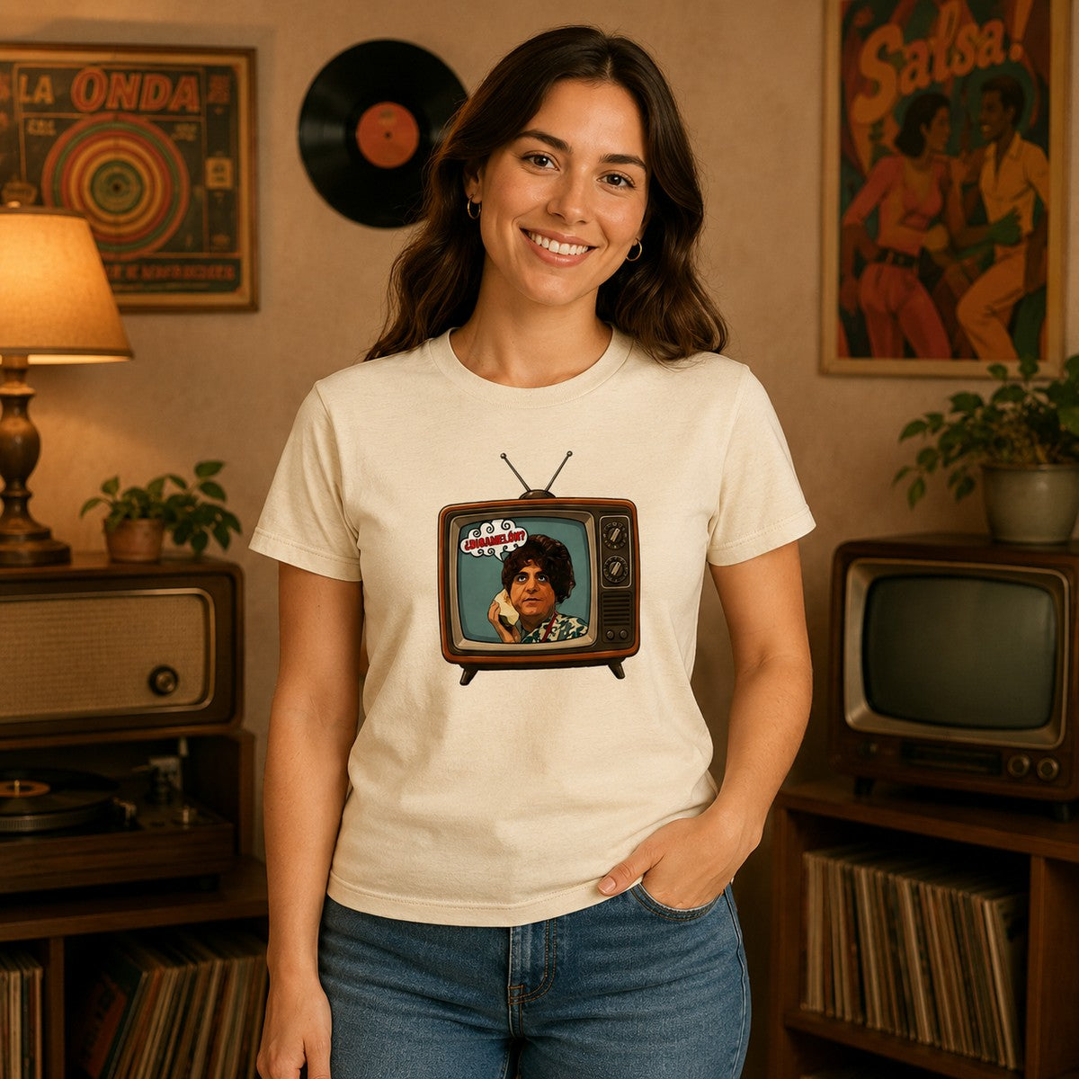 Mujer con camiseta Dígamelo, Martes y Trece - Starway to Helen