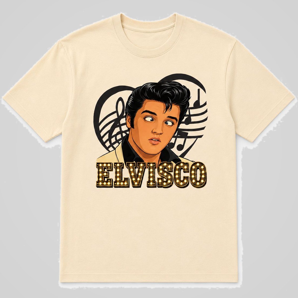 Camiseta Elvisco parodia de Elvis Presley - Starway to Helen