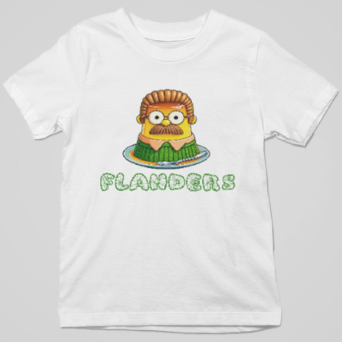 Camiseta blanca Flanders, Ned Flanders en versión taco, parodia Simpsons – Starway to Helen