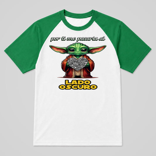 Camiseta Por Ti Me Pasaría al Lado Oscuro parodia de Star Wars (Darth Vader) - Starway to Helen