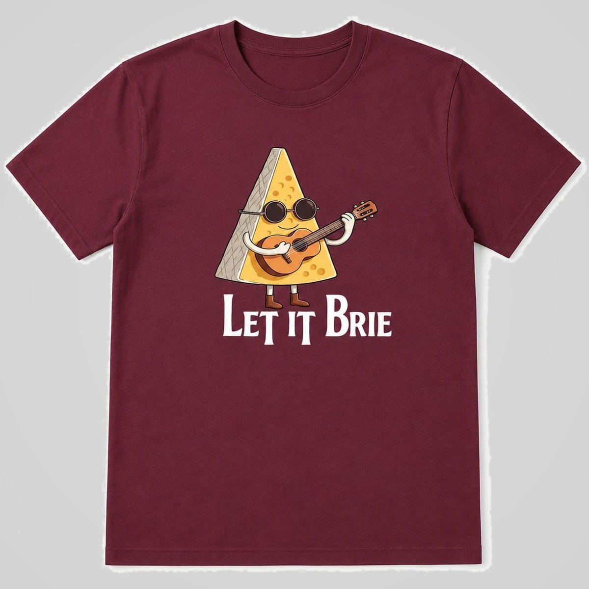 Camiseta Let it Brie parodia de Let It Be de The Beatles - Starway to Helen