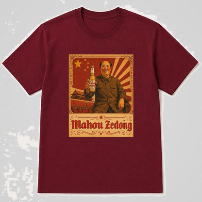 Camiseta Mahou Zedong parodia de Mao Zedong y la cerveza Mahou - Starway to Helen