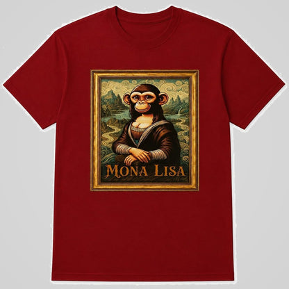 Camiseta Mona parodia de la Mona Lisa de Da Vinci - Starway to Helen