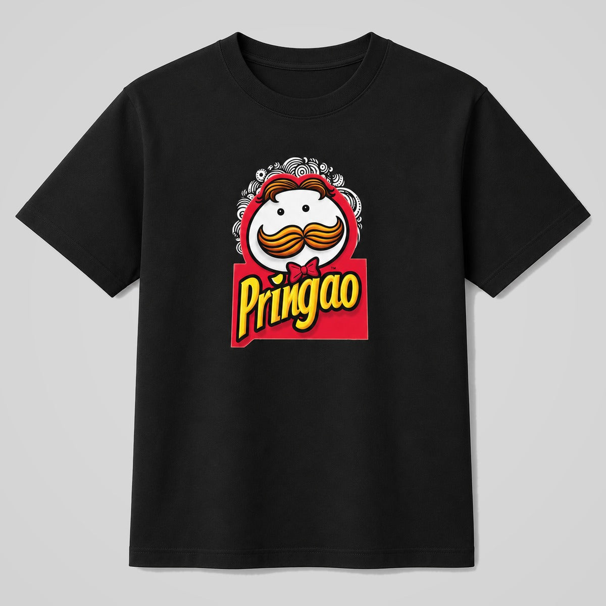 Camiseta Pringao parodia de Pringles negra - Starway to Helen