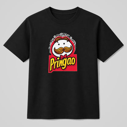 Camiseta Pringao parodia de Pringles negra - Starway to Helen