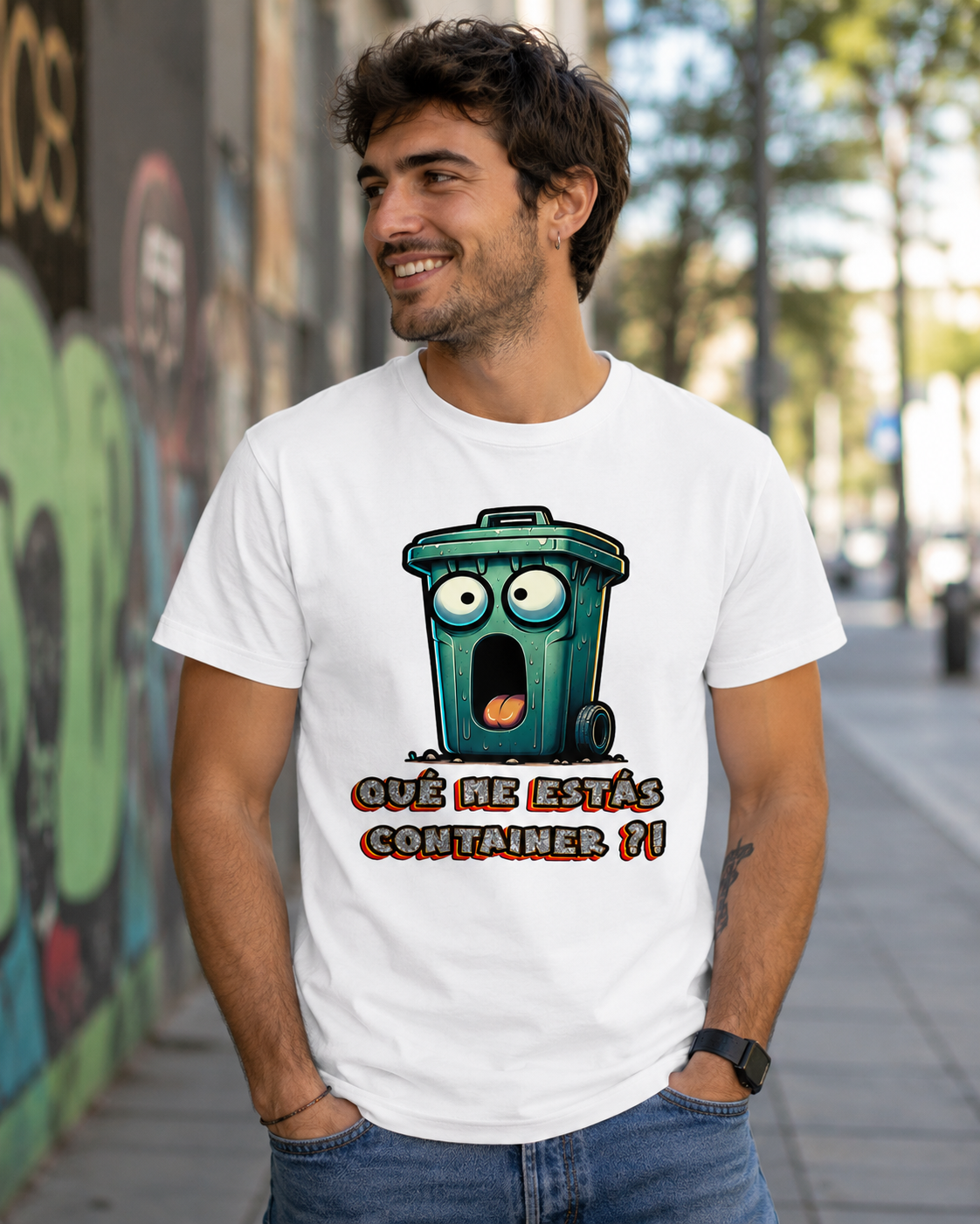 Camiseta Qué Me Estás Container