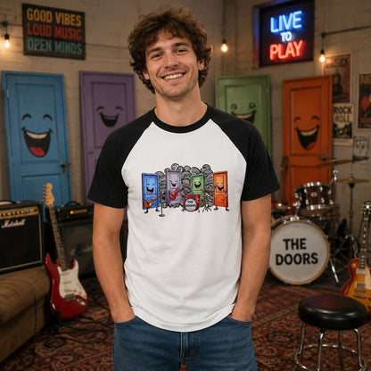 Hombre con camiseta The Doors, banda The Doors - Starway to Helen