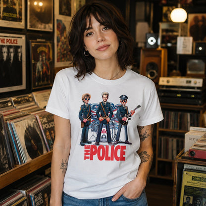 Mujer con camiseta The Police, banda The Police - Starway to Helen