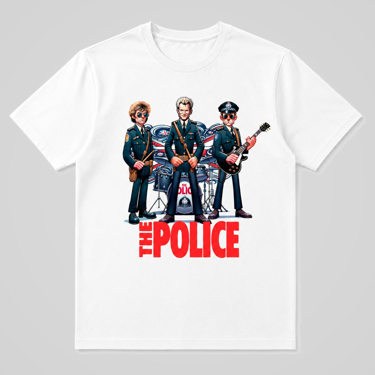 Camiseta The Police parodia de la banda The Police de Sting - Starway to Helen