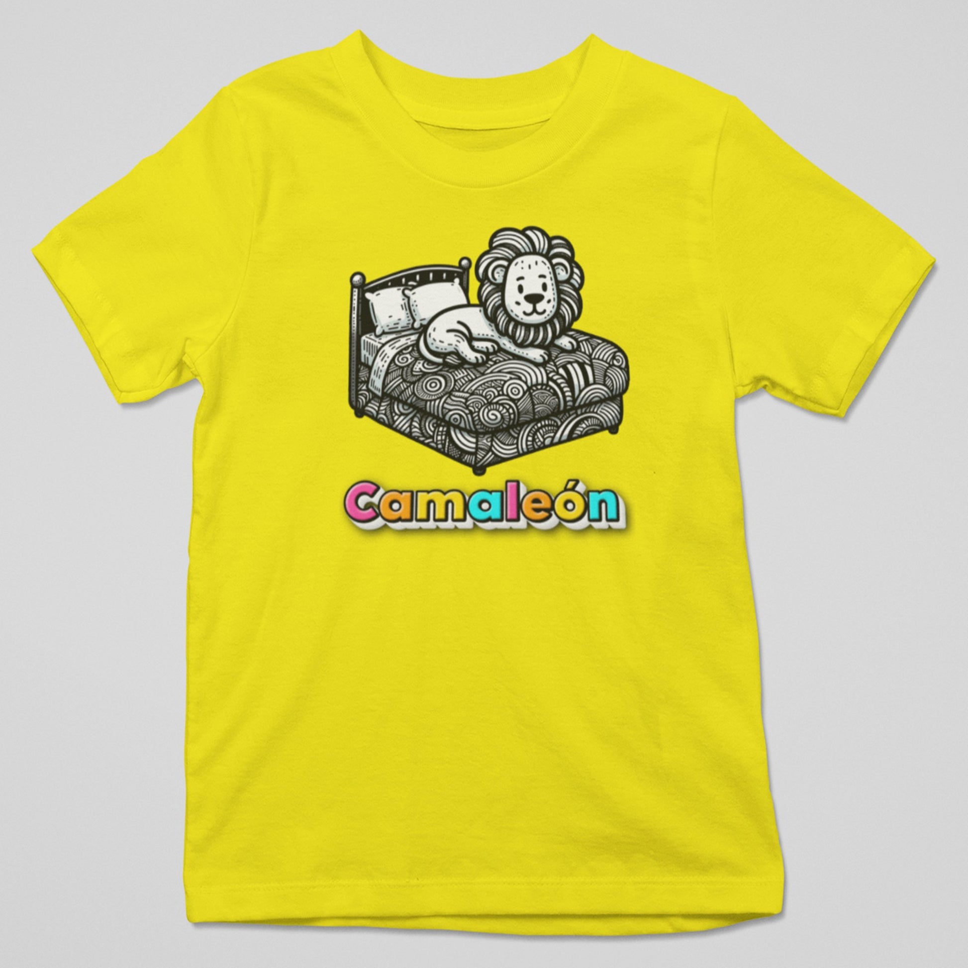 Camiseta Camaleón con diseño camaleón cambiando de color, humor y creatividad