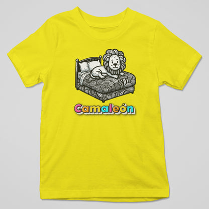 Camiseta Camaleón con diseño camaleón cambiando de color, humor y creatividad