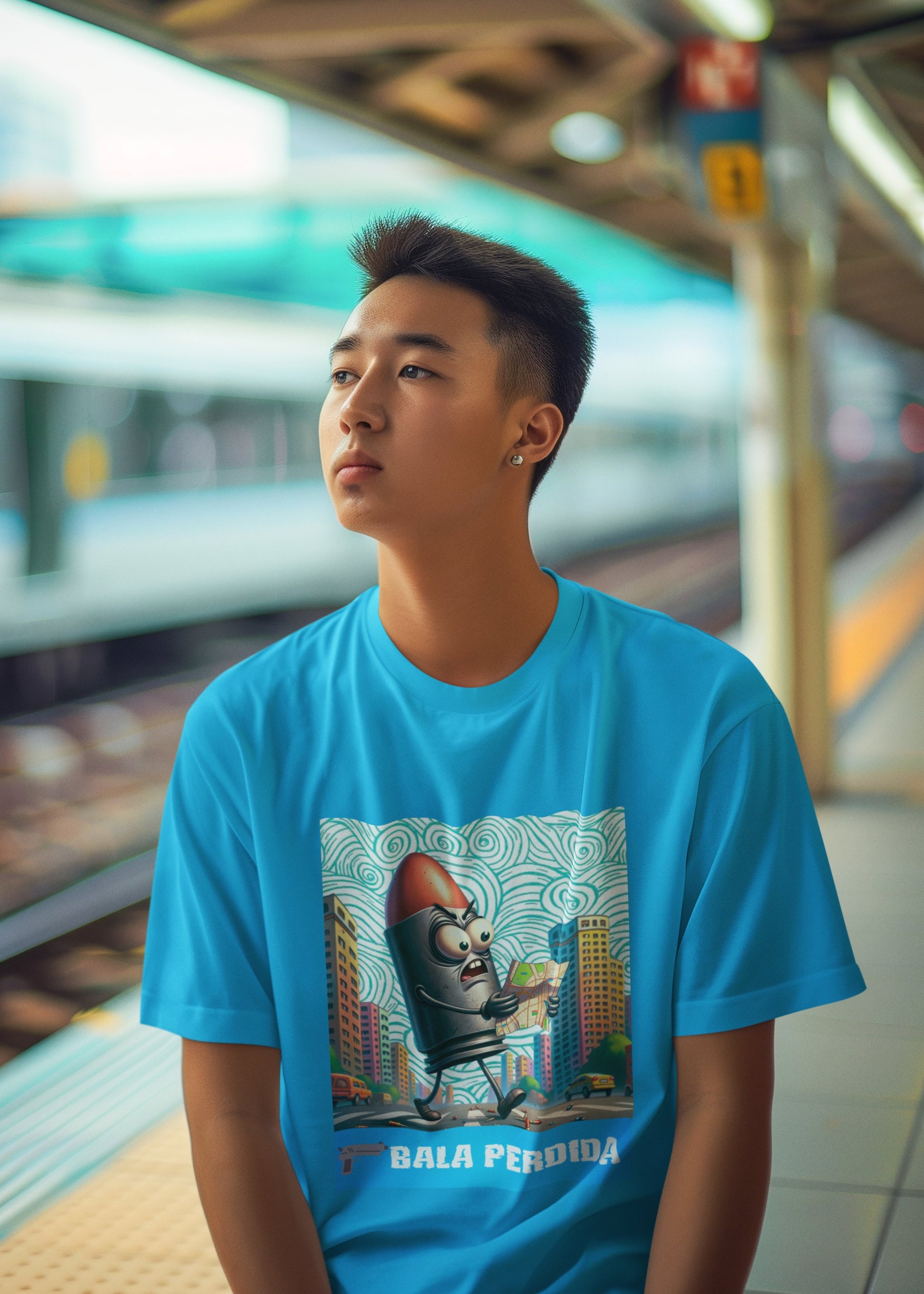 Camiseta divertida
Ropa con humor
Regalos para amigos despistados
Ropa original
Camiseta con diseño gracioso
Regalos originales
Bala Perdida